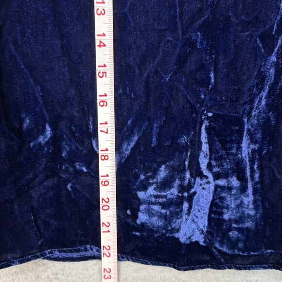 J.O.A. Crushed Velvet Ruffled Top One Shoulder Size S NWT Holiday Party Evening - Picture 5 of 7